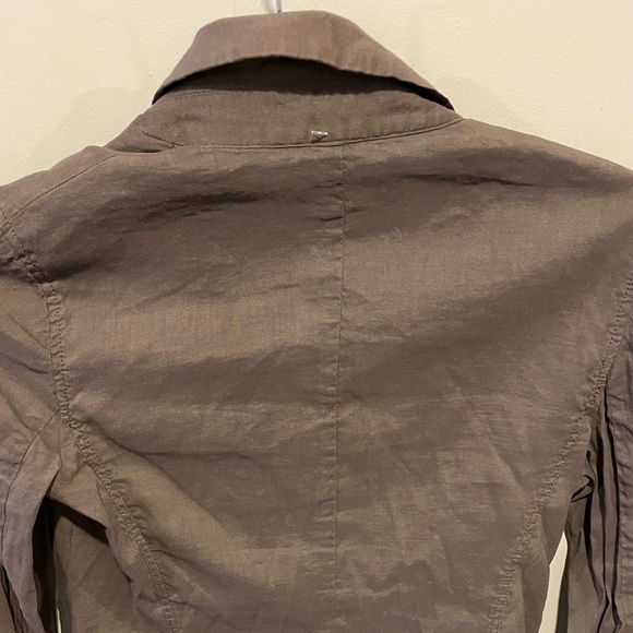 Theory Linen Lightweight Blazer Jacket With Button Closure Size 2 - Picture 10 of 10